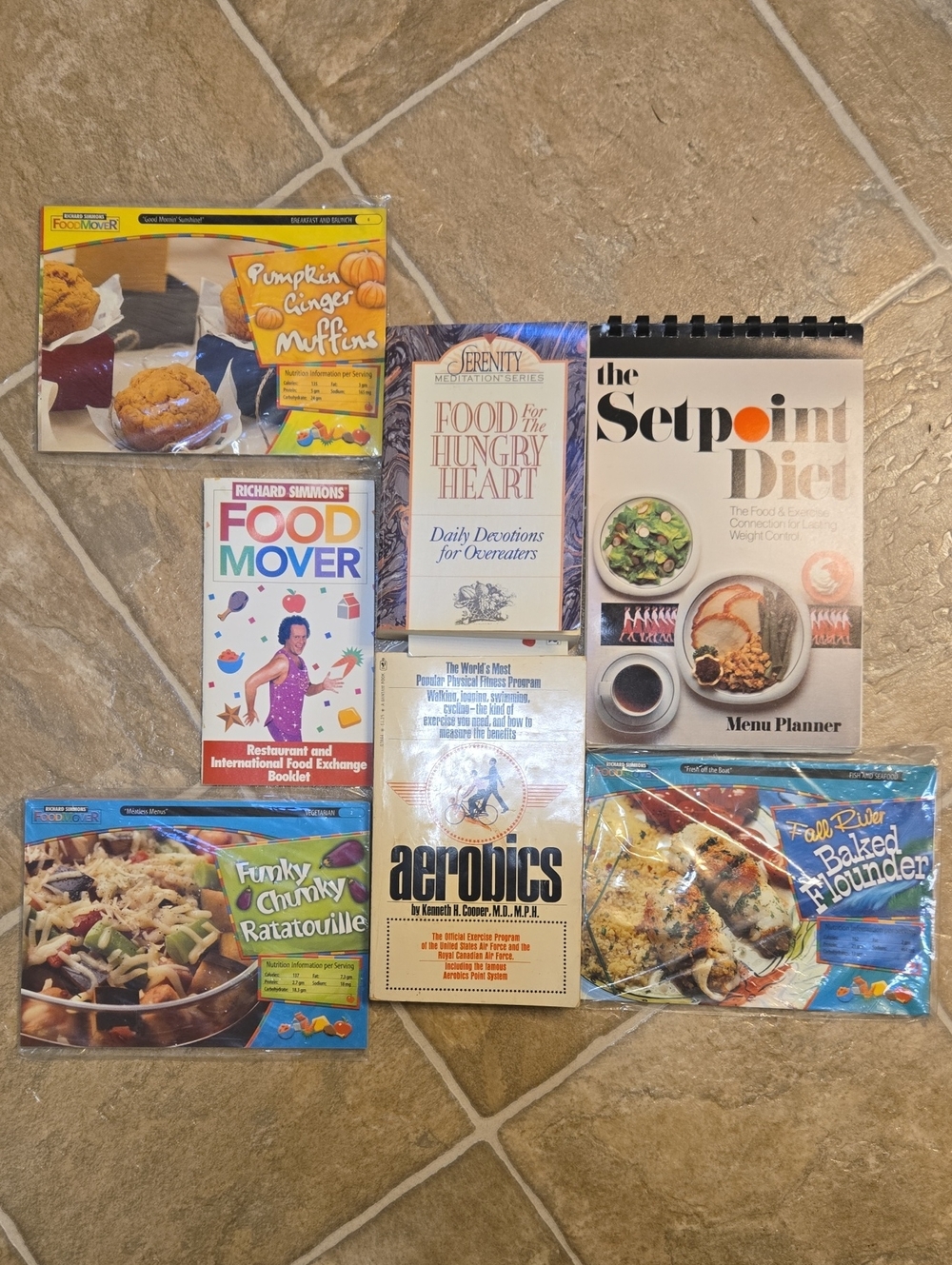 Recipe Cookbook and Booklet Lot Meal Planning Used
